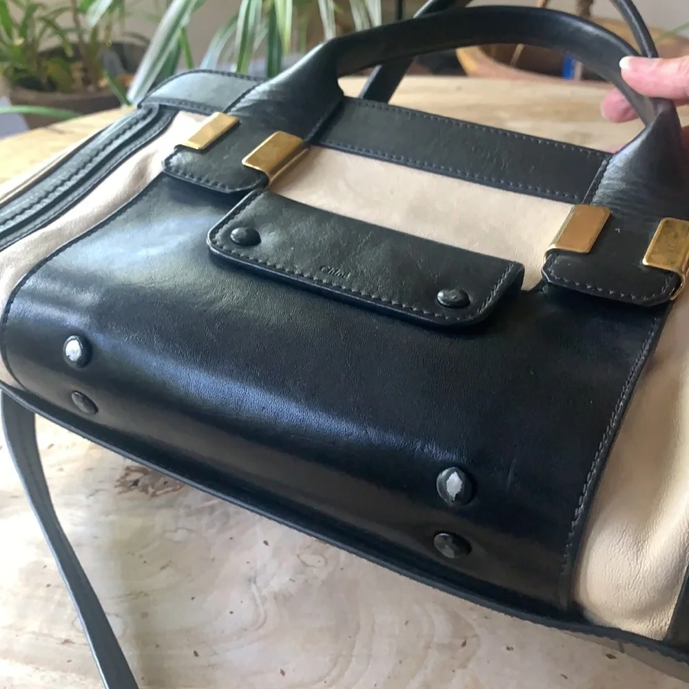 CHLOÈ Alice 2-Way Leather Satchel/Crossbody Bag - Picture 6 of 15